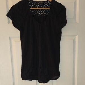 Lucky Brand Black Lace Women's Blouse